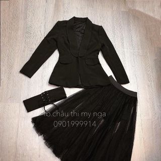 ÁO VEST PHỐI CHÂN VÁY