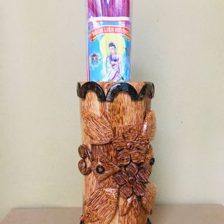 Bình Cắm Nhang Gỗ Dừa giá sỉ