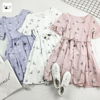 ĐẦM BABYDOLL IN HOA