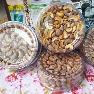 Hạt Điều Rang Muối Vỏ Lụa vỡ 500gr/hộp
