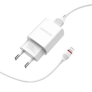 BOROFONE - Bộ Cóc Cáp Sạc BA20A - Cổng Lightning 21A EU