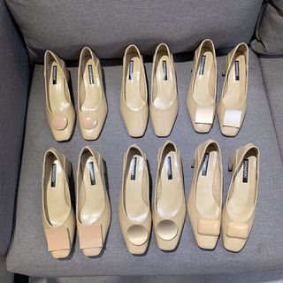 Giày cao gót đế vuông