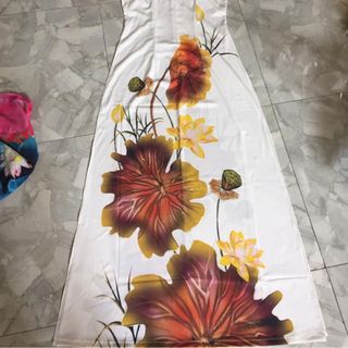 Áo dài nữ in 3D kèm hình thật
