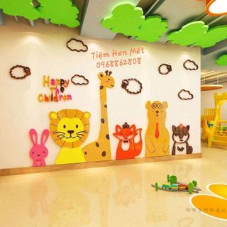 Tranh dán tường mica 3d