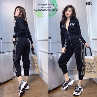 set bộ đồ nữ đẹp chất cá tính dễ thương giá rẻ thể thao kéo khóa VLTN BN 97899