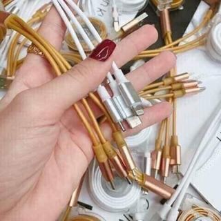 Dây sạc rút chống đứt 3 đầu sạc