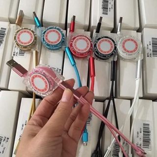 Dây sạc rút chống đứt 3 đầu sạc