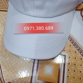 Mũ Lưỡi Trai Trắng Trơn