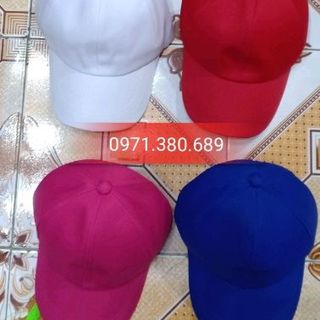 Mũ Lưỡi Trai Trắng Trơn