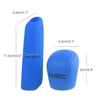 Bộ bọc cần số và phanh tay ô tô logo WRC phong cách thể thao