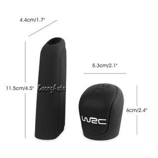 Bộ bọc cần số và phanh tay ô tô logo WRC phong cách thể thao