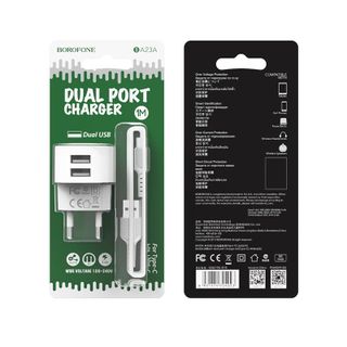 BOROFONE - Bộ Cóc Cáp Sạc BA23A - Cổng Type C