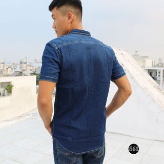 Áo Sơ Mi Nam Denim 2 Màu JEAN Cao Cấp