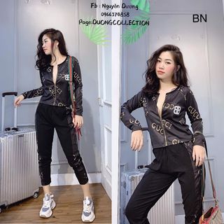 set bộ đồ nữ đẹp chất cá tính dễ thương giá rẻ len QC họa tiết BB BN 701908