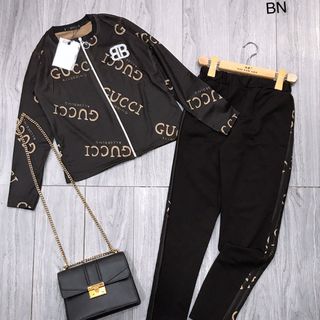 set bộ đồ nữ đẹp chất cá tính dễ thương giá rẻ len QC họa tiết BB BN 701908