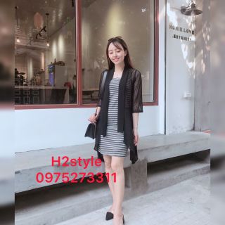 Sét áo choàng von mỏng phối ren HOT HÍT NHẤT MÙA THU 2019