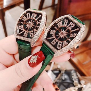 Đồng hồ nữ Davena xanh lá sale cực đẹp