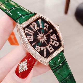 Đồng hồ nữ Davena xanh lá sale cực đẹp