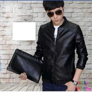 Áo khoác da nam 3 sọc