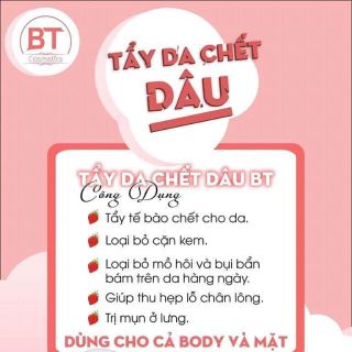TẨY TẾ BÀO CHẾT DÂU BT COSMETIC