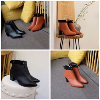 Giày boot cao gót 6p cho mùa đông không lạnh