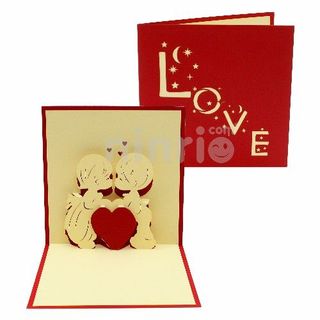 Thiệp 3D độc đáo - thiệp nổi cho sinh nhật cặp đôi thiệp tình yêu ngọt ngào