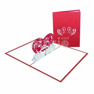 Thiệp 3D độc đáo - thiệp nổi cho sinh nhật cặp đôi thiệp tình yêu ngọt ngào