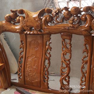 Bàn Ghế Đào Chim Gỗ Gõ Đỏ