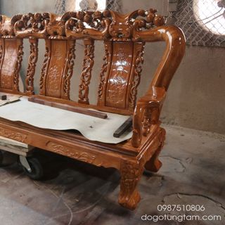 Bàn Ghế Đào Chim Gỗ Gõ Đỏ