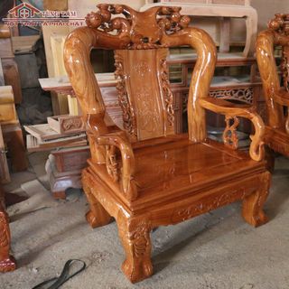 Bàn Ghế Đào Chim Gỗ Gõ Đỏ