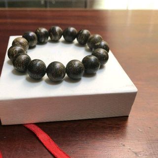 Vòng trầm hương thiên nhiên hạt tròn 14ly