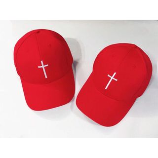 Mũ lưỡi trai thêu chữ thập - mũ lưỡi trai