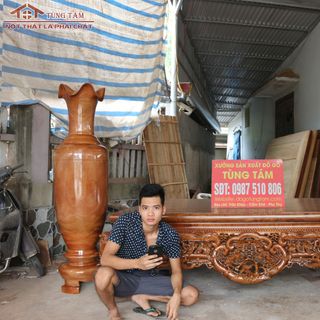 Sập Gụ Ngũ Phúc Tùng Lộc