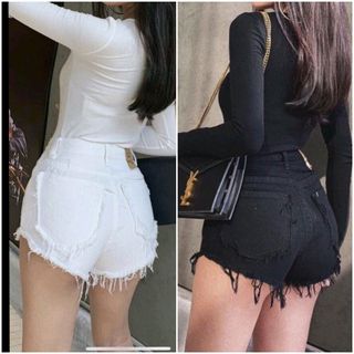 Quần Short Jeans co giãn rách túi ảnh thật giá sỉ