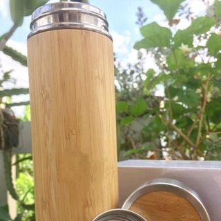 quà tặng doanh nghiệp - bình vỏ trúc