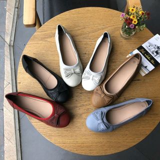 Giày búp bê da thật