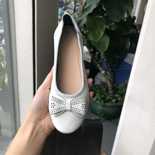 Giày búp bê da thật