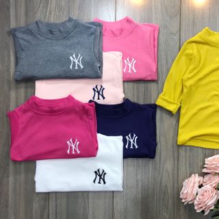 Áo cotton len cổ 3cm NY