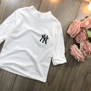 Áo cotton len cổ 3cm NY