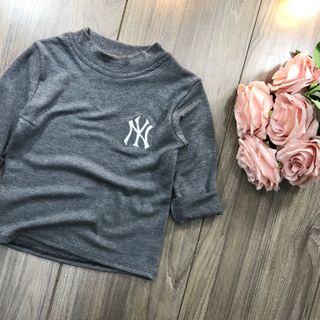 Áo cotton len cổ 3cm NY