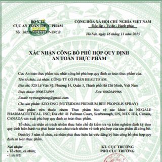 KEO ONG DAVID HELTH – BEE PROPOLIS