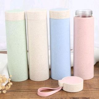 bình đựng thước thủy tinh vỏ nhựa xơ lúa mạch