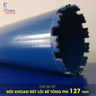 Mũi khoan rút lõi bê tông phi 127 mm FUJACO