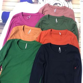 Áo cotton co giản 4 chiều bozip Tay dài chít ly đô chữ thập