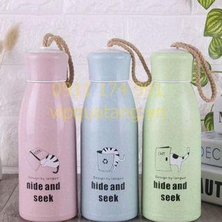 chai thủy tinh vỏ xơ lúa mạch