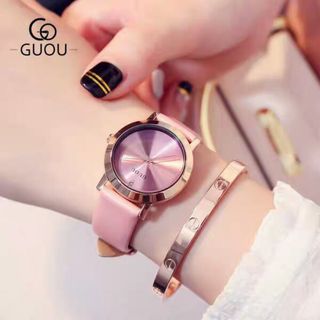 Đồng hồ nữ GUOU 8171 dây da