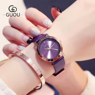 Đồng hồ nữ GUOU 8171 dây da