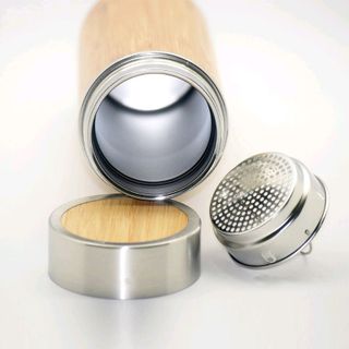 quà tặng sự kiện in logo- bình vỏ tre