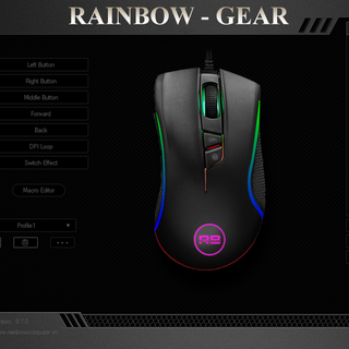 Mouse gaming RAINBOW GEAR R350