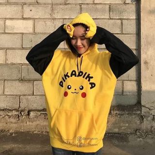 Áo hoodie nam nữ in pikachu giá sỉ